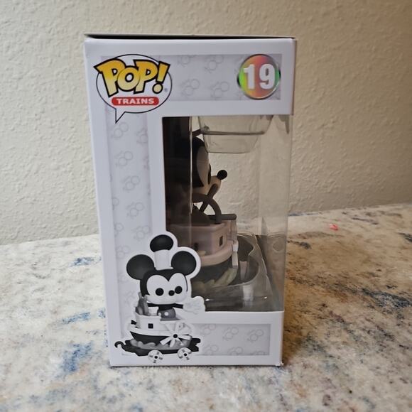 Funko Pop! Trains Mickey in Steamboat Car Disney 100 Amazon Exclusive #19 - Picture 3 of 7